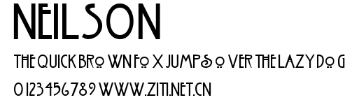 NEILSON.ttf字體轉換器圖片
