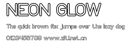 NEON GLOW.ttf字體轉換器圖片