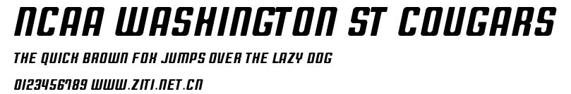 NCAA Washington St Cougars.ttf字體轉換器圖片