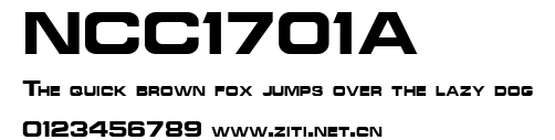 NCC1701A.ttf字體轉換器圖片