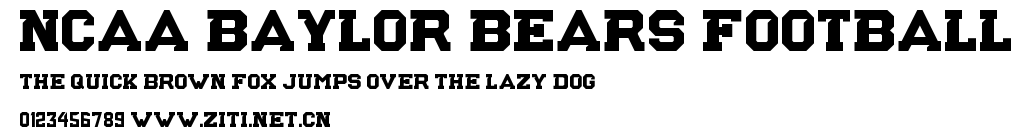 NCAA Baylor Bears Football.ttf字體轉換器圖片