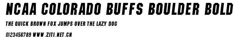 NCAA Colorado Buffs Boulder Bold.ttf字體轉換器圖片