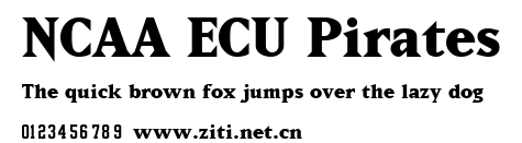 NCAA ECU Pirates.ttf字體轉換器圖片
