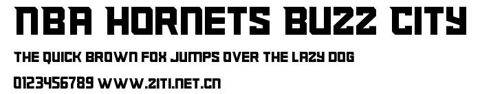 NBA Hornets Buzz City.ttf字體轉換器圖片