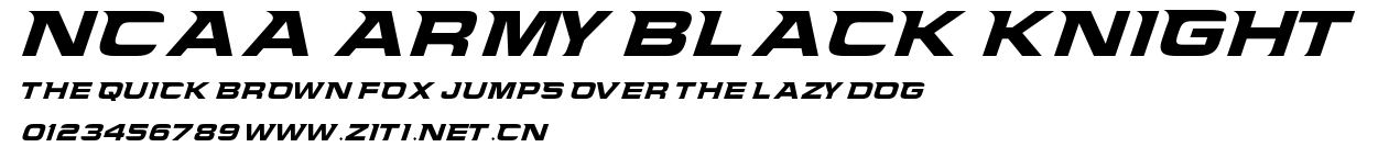NCAA Army Black Knight.ttf字體轉換器圖片
