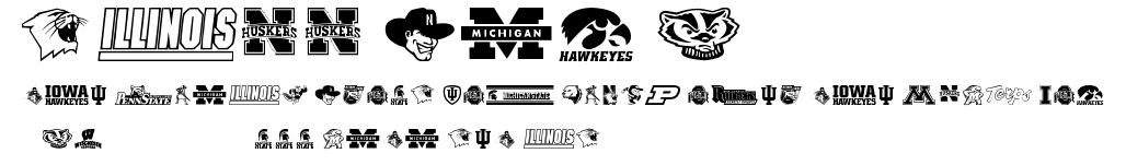 NCAA Big 10.ttf字體轉換器圖片