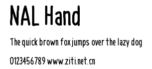 NAL Hand.otf字體轉換器圖片