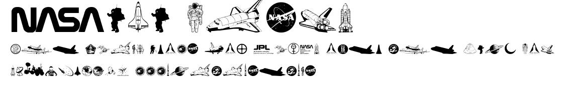 NASA Dings.ttf字體轉換器圖片