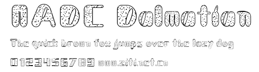 NADC Dalmatian.ttf字體轉換器圖片