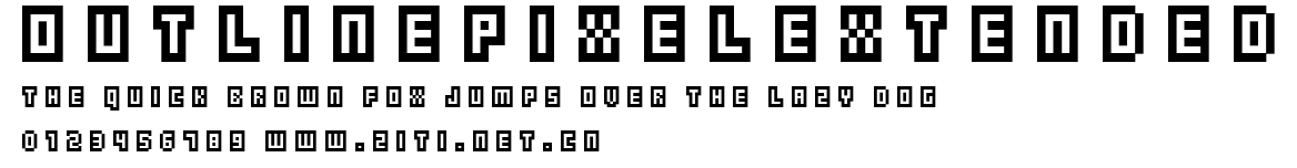 outlinePixelExtended.ttf字體轉換器圖片