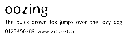 oozing.ttf字體轉換器圖片