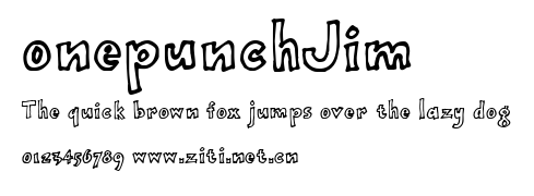 onepunchJim .ttf字體轉換器圖片