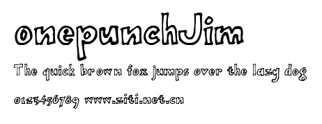 onepunchJim .ttf字體轉換器圖片