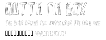 Outta da Box.otf字體轉換器圖片