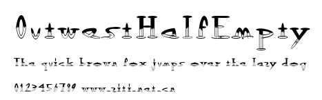 OutwestHalfEmpty.ttf字體轉換器圖片