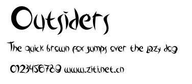 Outsiders.otf字體轉換器圖片