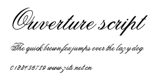 Ouverture script.ttf字體轉換器圖片