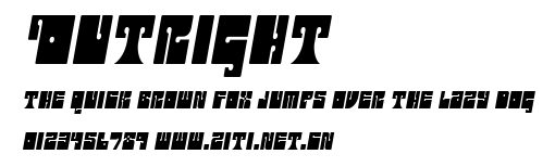 Outright.ttf字體轉換器圖片