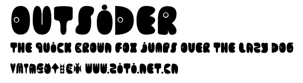 Outsider.ttf字體轉換器圖片
