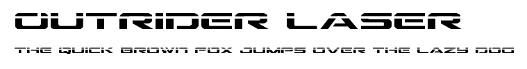 Outrider Laser.ttf字體轉換器圖片