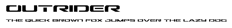 Outrider.ttf字體轉換器圖片