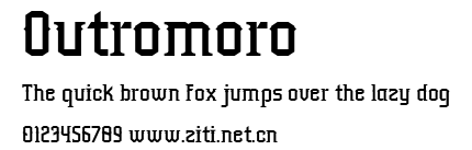 Outromoro.ttf字體轉換器圖片