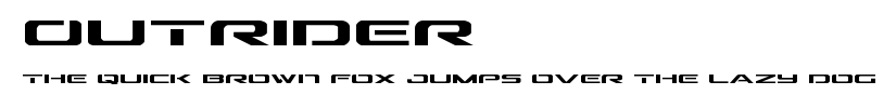 Outrider.ttf字體轉換器圖片