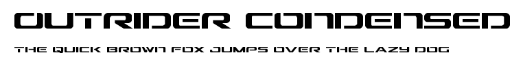 Outrider Condensed.ttf字體轉換器圖片