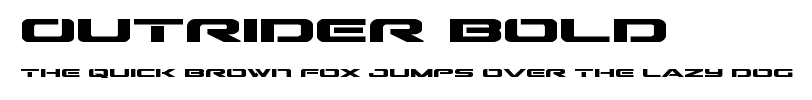 Outrider Bold.ttf字體轉換器圖片