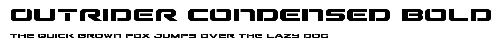 Outrider Condensed Bold.ttf字體轉換器圖片