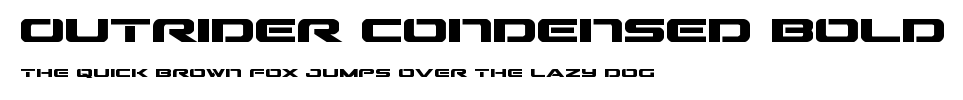 Outrider Condensed Bold.ttf字體轉換器圖片