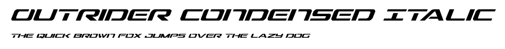 Outrider Condensed Italic.ttf字體轉換器圖片