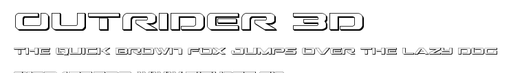 Outrider 3D.ttf字體轉換器圖片