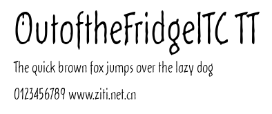 OutoftheFridgeITC TT.ttf字體轉換器圖片