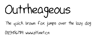 Outrheageous.otf字體轉換器圖片