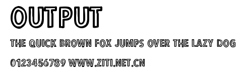 Output.ttf字體轉換器圖片