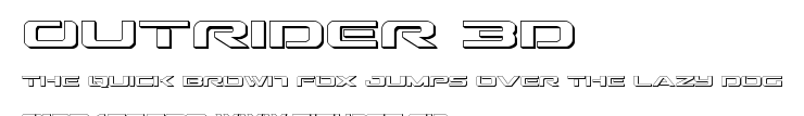 Outrider 3D.ttf字體轉換器圖片