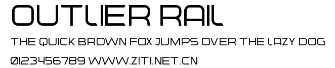 Outlier Rail.ttf字體轉換器圖片