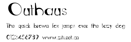 Outhaus.ttf字體轉換器圖片