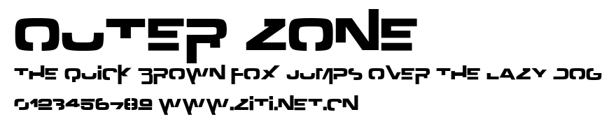 Outer zone.ttf字體轉換器圖片