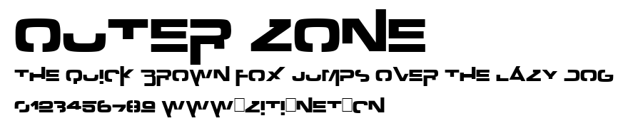 Outer zone.ttf字體轉換器圖片