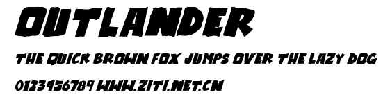 Outlander.ttf字體轉換器圖片