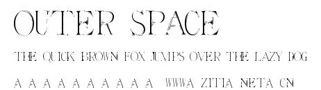 Outer Space.ttf字體轉換器圖片