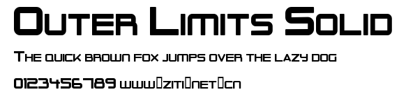 Outer Limits Solid.ttf字體轉換器圖片