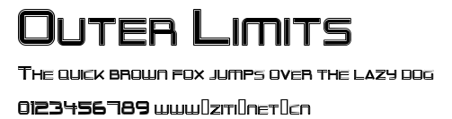 Outer Limits.ttf字體轉換器圖片