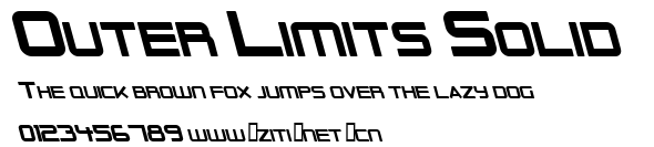 Outer Limits Solid.ttf字體轉換器圖片