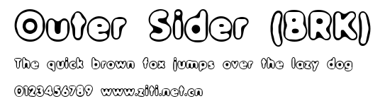 Outer Sider (BRK).ttf字體轉換器圖片