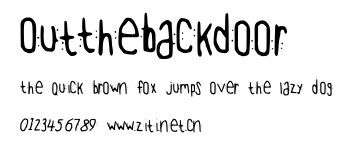 OutTheBackDoor.ttf字體轉換器圖片