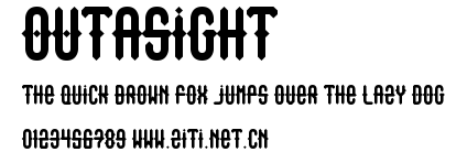 Outasight.ttf字體轉換器圖片