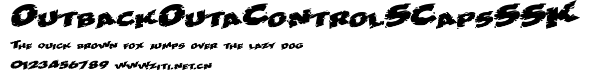 OutbackOutaControlSCapsSSK.ttf字體轉換器圖片